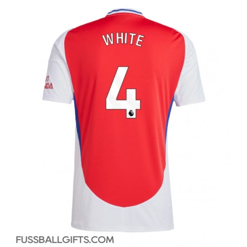 Arsenal Ben White #4 Fußballbekleidung Heimtrikot 2024-25 Kurzarm